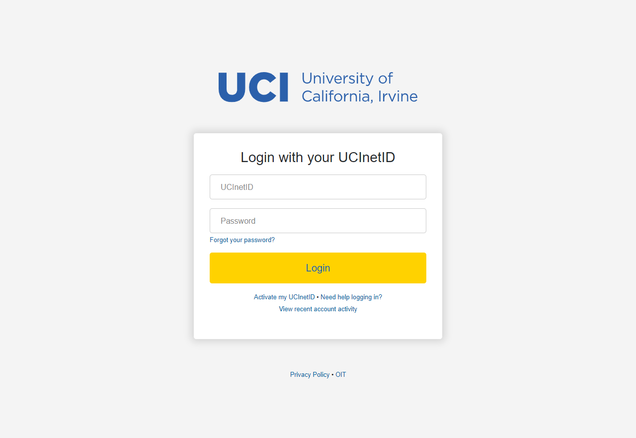https//activate.uci.edu/ Activation and Password Changer